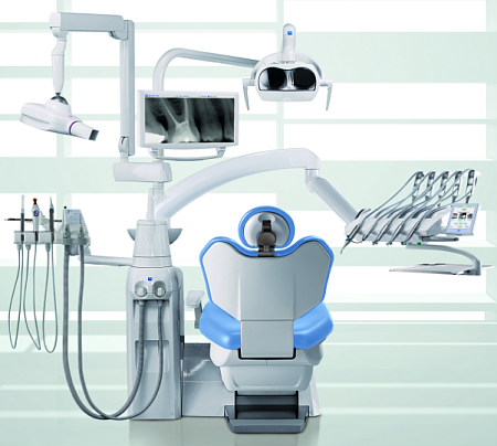 Stern Weber S320 TR Continental – стоматологическая установка с верхней подачей инструментов